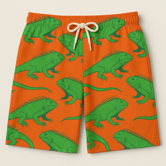 "Le Lézard" swim trunks