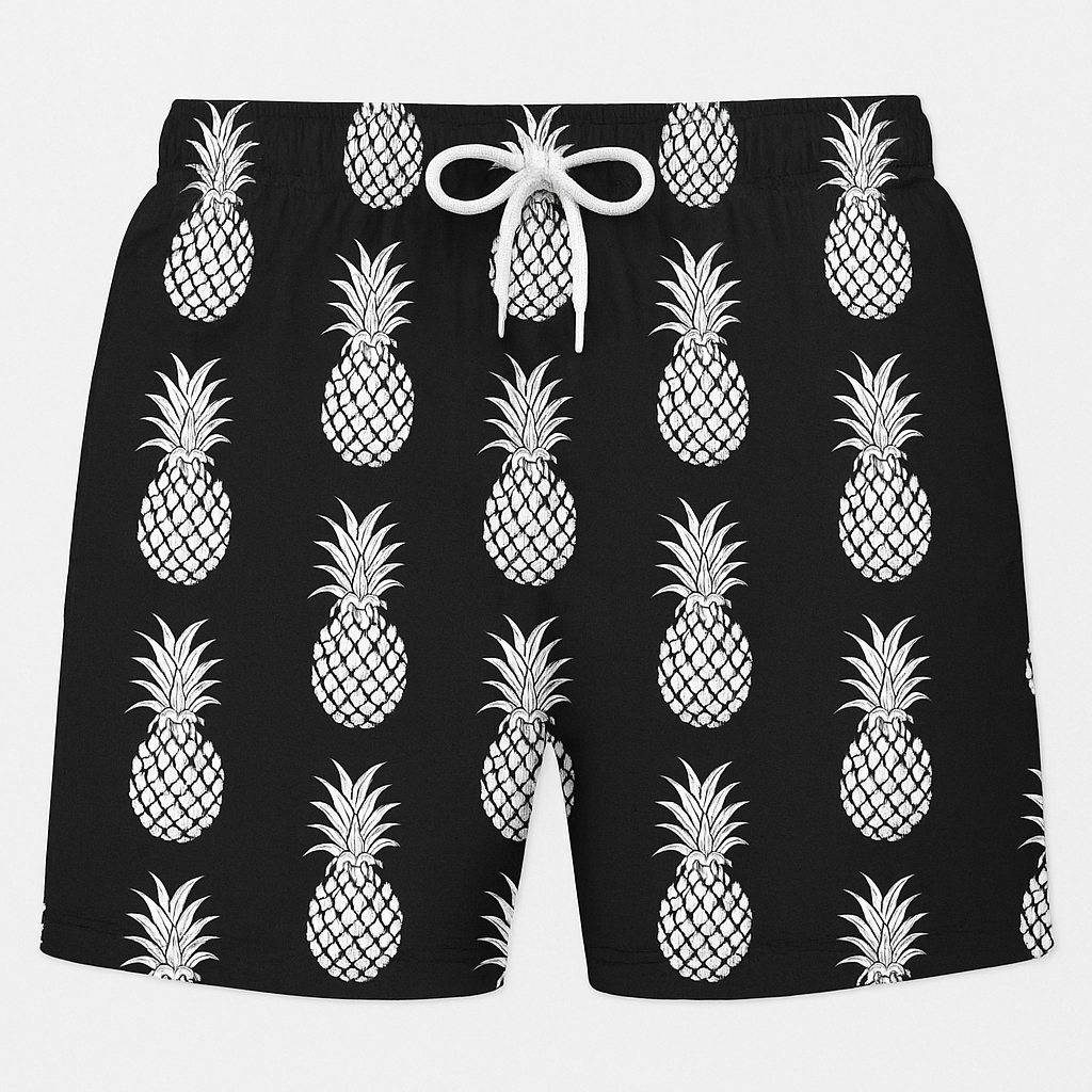 "Pine Noir" swim trunks